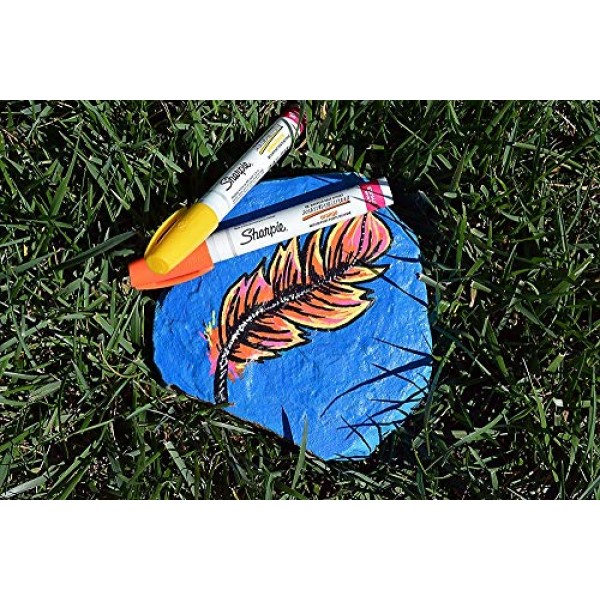 SHARPIE 유성 페인트 마커, 파인 포인트, 다양한 색상, 5개 - 암벽화에 적합