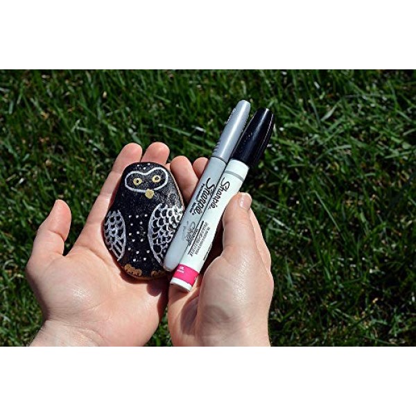 SHARPIE 유성 페인트 마커, 파인 포인트, 다양한 색상, 5개 - 암벽화에 적합