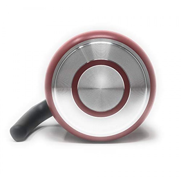 RAVELLI Italia Line 10 논스틱 밀크 포트, 1.5qt