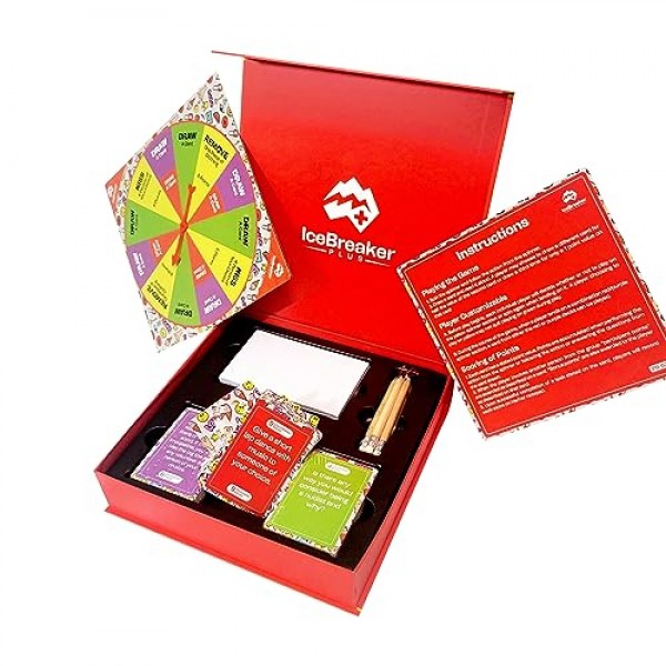 IceBreaker Plus 성인 보드 게임 – 게임의 밤을 위한 재미있는 성인 파티 게임, 독신 파티, Dirty Minds 커플을 위한 재미있는 카드 게임, 성인 선물.