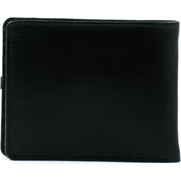 OVERDOSE 남성용 이중 접이식 가죽 지갑, 플립 지갑, 울트라 슬림 지갑, I'd Window 카드 홀더, 포켓 체인 지갑, 지갑 고급 PDM 브라운 가죽 지갑 - RLW-4555 - 브라운