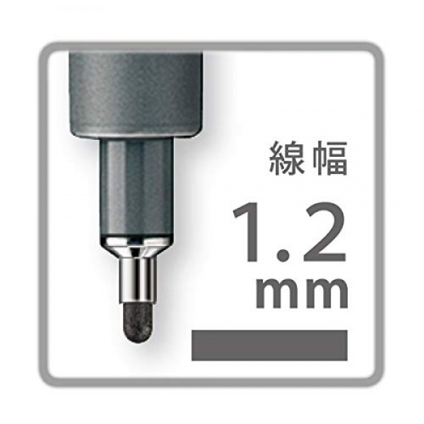 Staedtler Pigment Liner, 1.2mm, 308 검정색, 1팩, 308 12-9