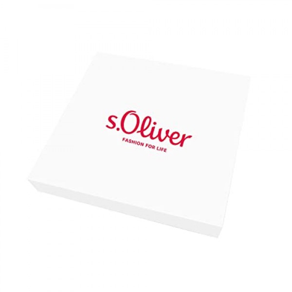 s.Oliver 목걸이 스테인리스 스틸 남성용 주얼리, 블랙, 주얼리 선물 상자에 들어 있음