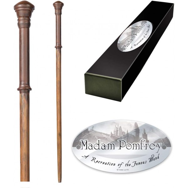 노블 컬렉션 - 마담 폼프리 캐릭터 완드 - 이름표가 있는 13인치(32cm) 위저딩 월드 완드 - 해리포터 영화 세트 영화 소품 완드