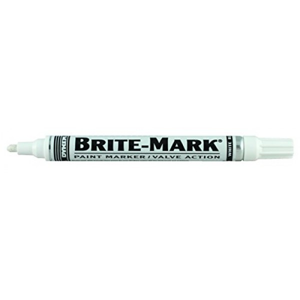 DYKEM BRITE-MARK 미디엄 팁 페인트 마커, 흰색
