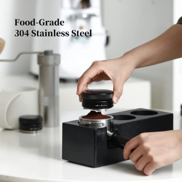 커피 분배기 적합 51mm 58mm Breville Portafilters 에스프레소 탬퍼 커피 분배기 도구, 조절 가능한 깊이 UBENKAKU (58 mm)