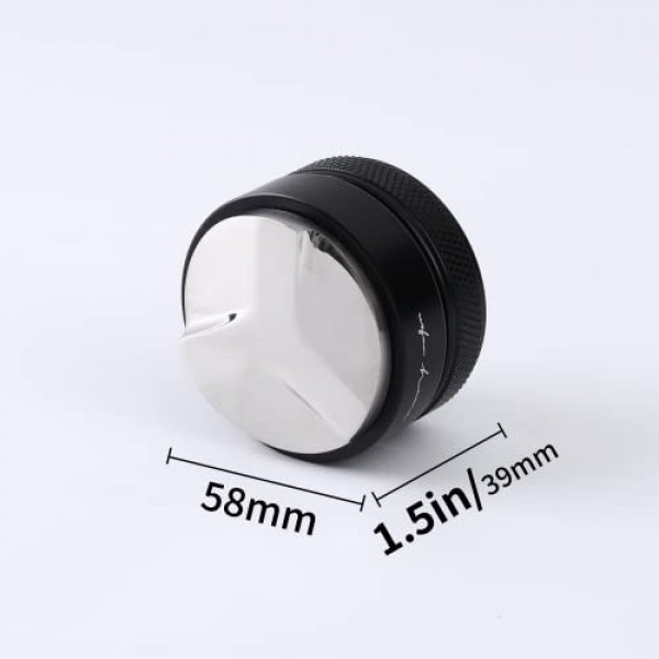 커피 분배기 적합 51mm 58mm Breville Portafilters 에스프레소 탬퍼 커피 분배기 도구, 조절 가능한 깊이 UBENKAKU (58 mm)