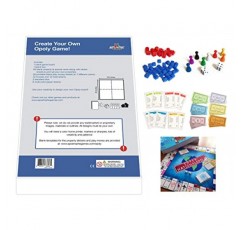 나만의 Opoly 보드 게임 만들기 – 보드 게임 액세서리, 빈 카드, 속성 카드가 포함된 빈 게임 보드 – DIY 가족 게임, 창의적인 프로젝트에 이상적