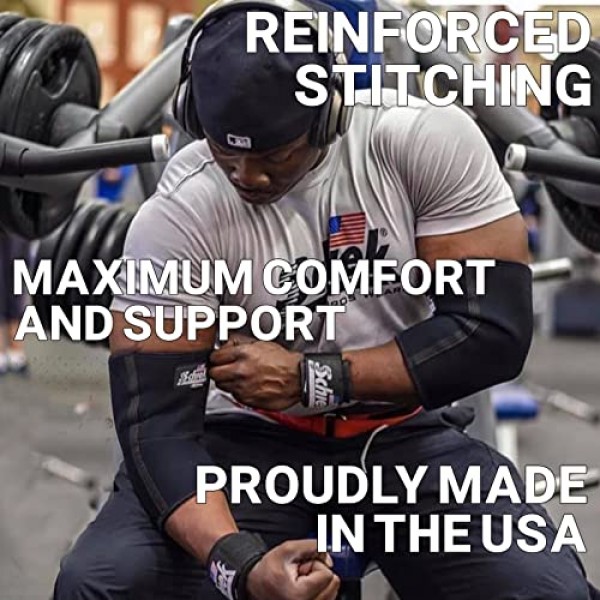 Schiek 스포츠 모델 1136 네오프렌 팔꿈치 슬리브 - 블랙