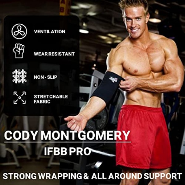 Schiek 스포츠 모델 1136 네오프렌 팔꿈치 슬리브 - 블랙