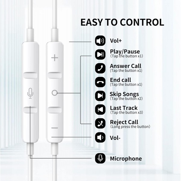 Samsung A14 A13 A23 A12 A52S A32 A22용 헤드폰, 케이블 3.5mm 잭 플러그가 있는 인이어 헤드폰, XiaoMi Redmi Note 12 Pro+ 11S 11 Pro 10 10S Moto g22용 마이크가 있는 자기 이어폰 헤드셋