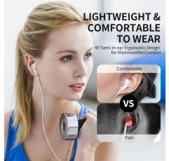 Samsung A14 A13 A23 A12 A52S A32 A22용 헤드폰, 케이블 3.5mm 잭 플러그가 있는 인이어 헤드폰, XiaoMi Redmi Note 12 Pro+ 11S 11 Pro 10 10S Moto g22용 마이크가 있는 자기 이어폰 헤드셋