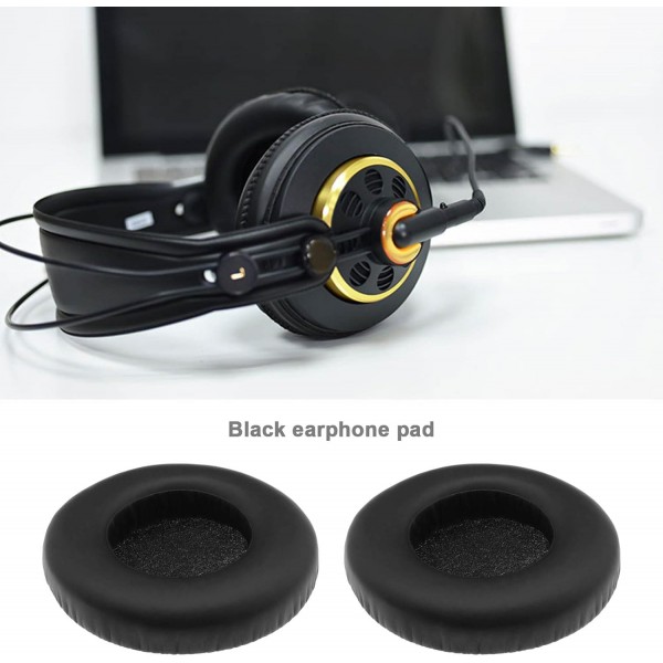 AKG K240 K240S K240 MKII K241 K270 K271 K271S K272 헤드폰 단백질 가죽 이어 패드 헤드셋 수리 부품과 호환되는 1 쌍의 이어 패드 블랙