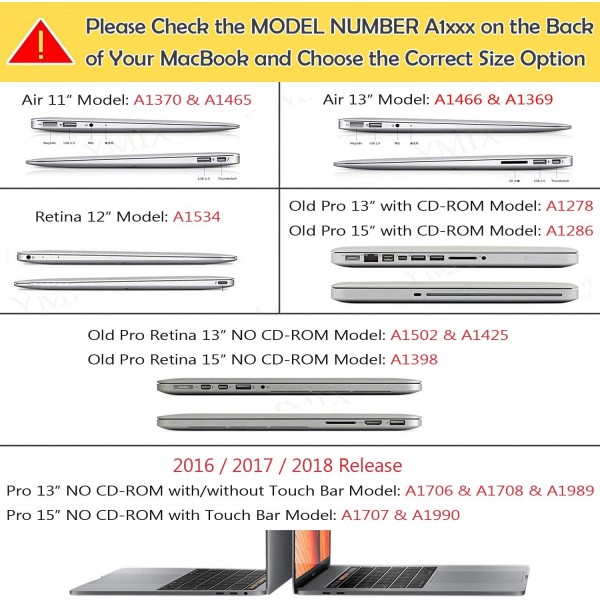 AUSMIX MacBook Air 13인치 케이스, 만화 동물은 MacBook Air 13.3인치(모델: A1369/A1466)용 부드러운 하드 플라스틱 고무 PC 다채로운 쉘을 덮습니다. - 선글라스를 쓴 고양이 MacBook 