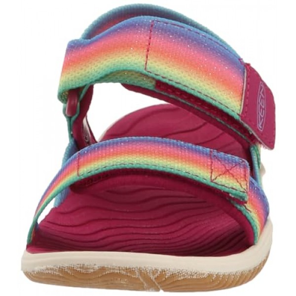 KEEN 남녀공용-아동용 Elle 백스트랩 조절 가능하고 편안하며 내구성이 뛰어난 오픈 토 샌들