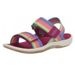 KEEN 남녀공용-아동용 Elle 백스트랩 조절 가능하고 편안하며 내구성이 뛰어난 오픈 토 샌들