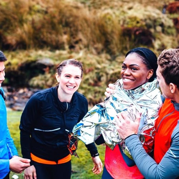 Grabber Outdoors The Original Space 브랜드 비상 생존 담요, 실버, 3온스. 56