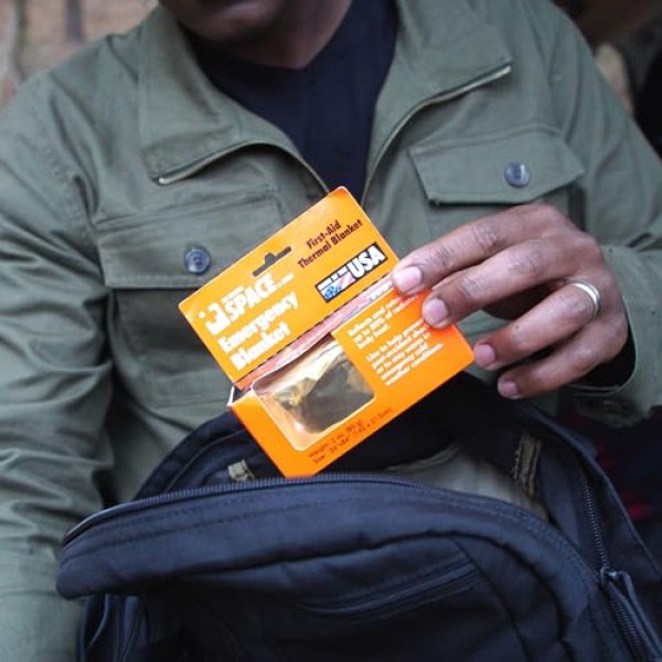 Grabber Outdoors The Original Space 브랜드 비상 생존 담요, 실버, 3온스. 56