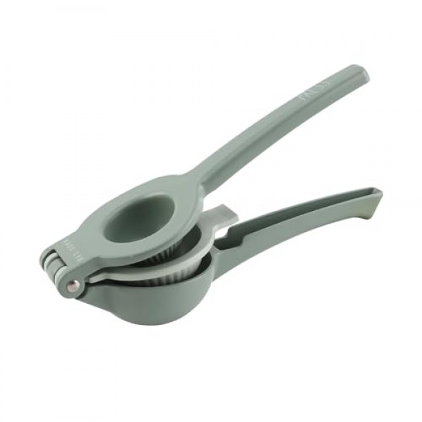 Rae Dunn Metal 2-In-1 레몬 압착기 설명서 - 견고하고 최대 추출이 가능한 핸드 주서기 레몬 압착기는 마지막 한 방울까지 모두 가져옵니다 - 청소가 용이한 수동 감귤류 주