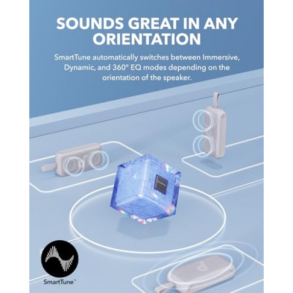 Soundcore Motion 300 무선 고해상도 휴대용 스피커(BassUp 포함), SmartTune 기술이 적용된 Bluetooth 스피커, 30W 스테레오 사운드, 13H 재생 및 IPX7 방수, 뒷마당, 캠핑용(갱신)