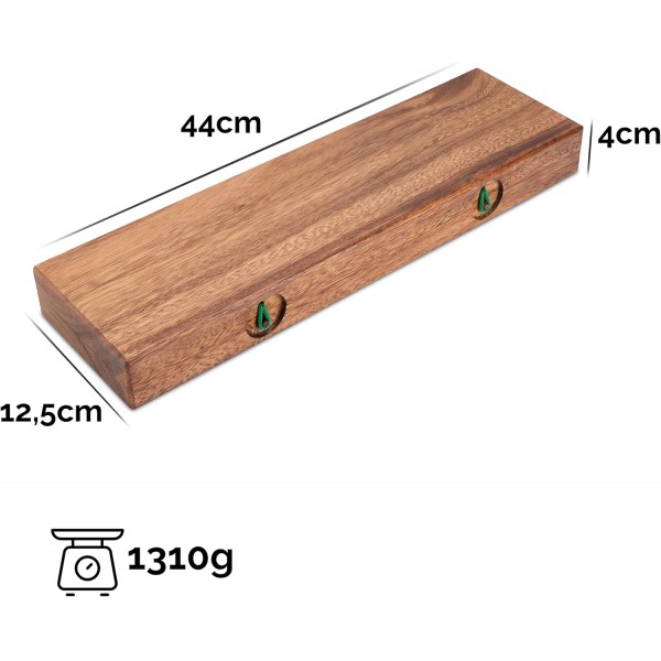 LOGOPLAY Hus - Bao - Kalaha - Mancala - 스톤 게임 - 보석을 포함한 Samena 나무로 만든 보석 게임