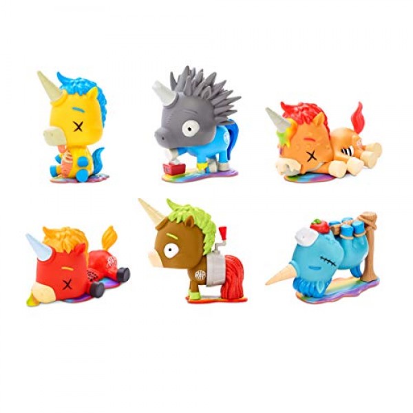 MGA 엔터테인먼트 R.I.P. Rainbows Inpiece Gnarly, Messed Up, Dead 유니콘 캐릭터 말린 먼로가 죽임을 당함