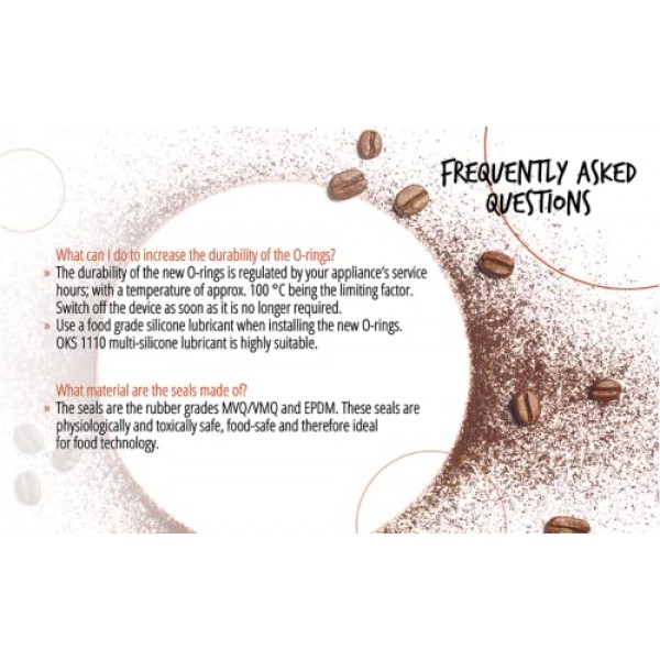 La Pavoni Professional, Europiccola, Stradivari Professional, Stradivari Lusso, Romantica와 호환되는 개스킷 씰 세트(최대 제조 연도 1997 - 세트 1)