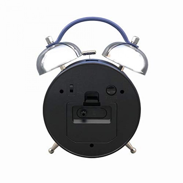 Seiko Deux Bell 침실 알람 시계, 블루