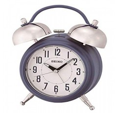 Seiko Deux Bell 침실 알람 시계, 블루