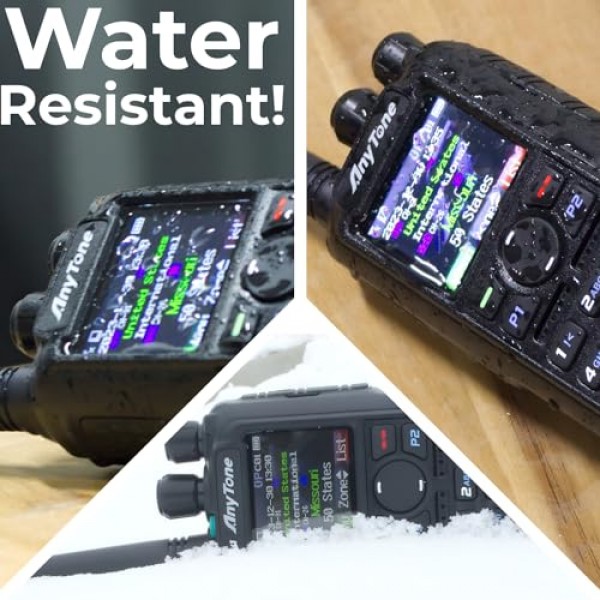 AnyTone AT-D878UVII Plus - 듀얼 밴드 DMR/아날로그 7W VHF, 6W UHF - 무료 $97 교육 과정 포함 - Bluetooth PTT - 디지털/아날로그 APRS RX 및 TX - 500K 연락처 및 BridgeCom의 뛰어난 지원!