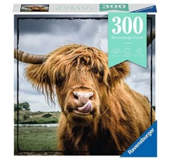 Ravensburger Puzzle Moment: 하이랜드 소 성인을 위한 300피스 직소 퍼즐 - 13273 - 모든 조각은 독특하며 소프트클릭 기술로 조각이 완벽하게 맞습니다.