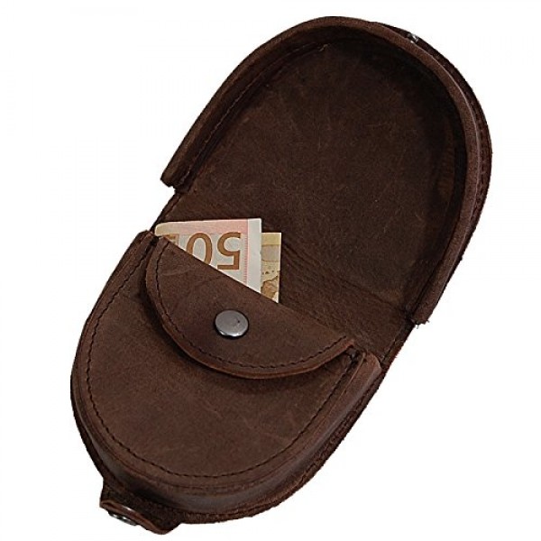 Branco 가죽 남성 지갑 러스틱 지갑 GoBago, 블랙, 빈티지