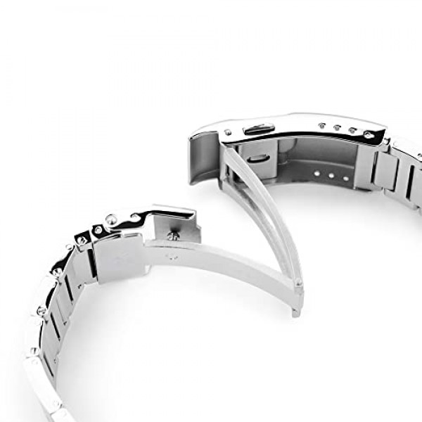 Seiko Alpinist SARB017, 20mm 롤볼 버전 II 배턴 걸쇠와 호환되는 MiLTAT 메탈 시계 밴드