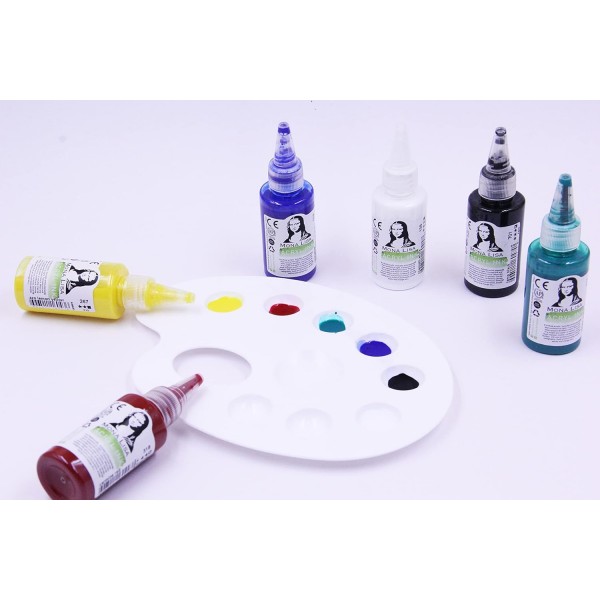 SÜDOR Monalisa 액체 아크릴 페인트 세트 6 x 40ml 240ml 아크릴 잉크 세트 쏟아지는 예술, 에어브러시, 수채화, 서예, 일러스트레이션, 핸드 레터링, 딥 펜, 브러시, 만화 등에