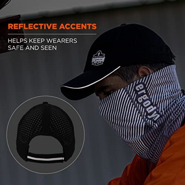 Ergodyne Standard Performance 쿨링 야구 모자, 블랙