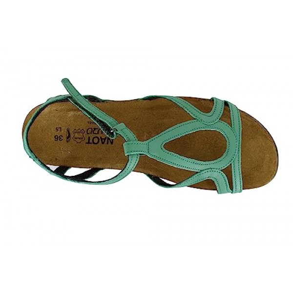 NAOT 신발 코르크 풋베드와 아치 지지대가 있는 여성용 도리스 샌들 풋베드 - 백스트랩이 있는 조절 가능한 샌들 - 편안함과 지지력 - 가볍고 여행에 적합 - 좁은 핏에서