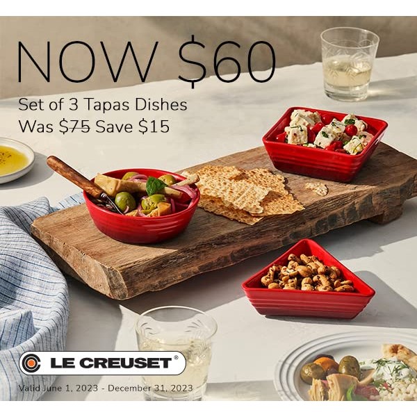 르 크루제 도자기 타파스 요리 3종 세트, 아티초크