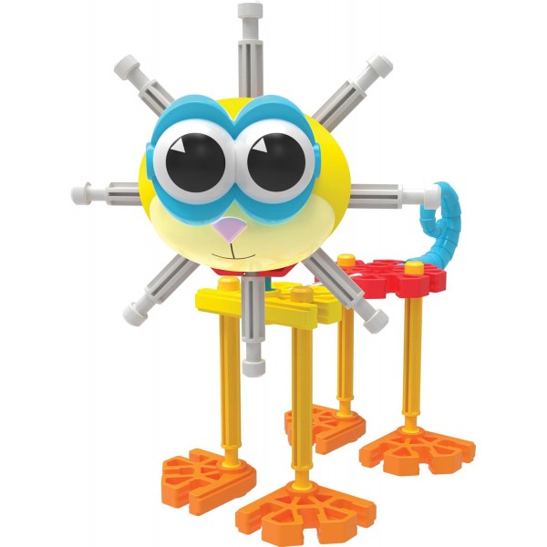 Kid K'NEX 85701 60개의 친구 빌딩 세트, 116개 조각이 포함된 어린이 공예 세트, 아동용 교육 완구, 소년과 소녀를 위한 재미있고 다채로운 조립 완구, 3세용 건설 완구 +