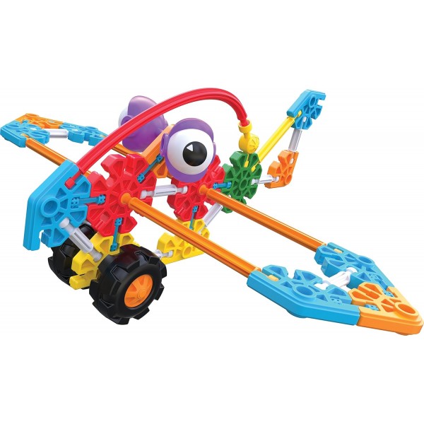 Kid K'NEX 85701 60개의 친구 빌딩 세트, 116개 조각이 포함된 어린이 공예 세트, 아동용 교육 완구, 소년과 소녀를 위한 재미있고 다채로운 조립 완구, 3세용 건설 완구 +