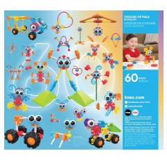 Kid K'NEX 85701 60개의 친구 빌딩 세트, 116개 조각이 포함된 어린이 공예 세트, 아동용 교육 완구, 소년과 소녀를 위한 재미있고 다채로운 조립 완구, 3세용 건설 완구 +