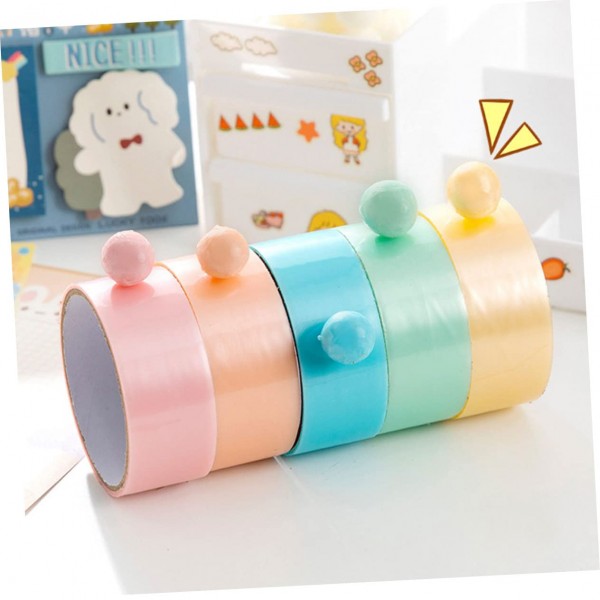 FUNOMOCYA 12 Rolls Goo Ball Tape For Kids Toys Juguetes Adultos 컬러 테이프 다채로운 테이프 컬러 테이프 Luminous 컬러 테이프 Clear