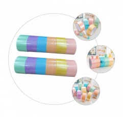 FUNOMOCYA 12 Rolls Goo Ball Tape For Kids Toys Juguetes Adultos 컬러 테이프 다채로운 테이프 컬러 테이프 Luminous 컬러 테이프 Clear