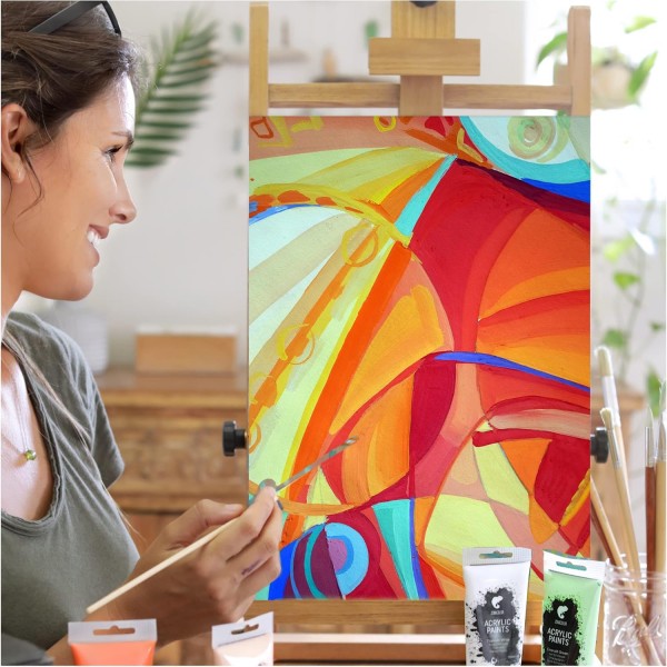 Canvas to paint 대형 세트 28 Canvas Zenacolor - Canvass to paint 7 x A3 (30x40) - 7 x A4 (24x30) - 7 x 13x18-7 x 20x25 성인 및 어린이용