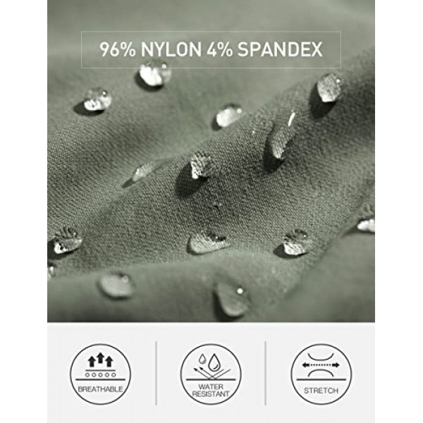 PULI 남성용 카고 바지 슬림핏 스트레치 낚시 퀵 드라이 방수 야외 하이킹 바지(포켓 포함)