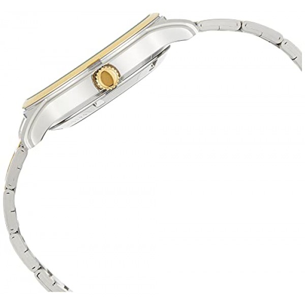 SEIKO 5 오토매틱 실버 다이얼 투톤 남성용 시계 SNKP14J1