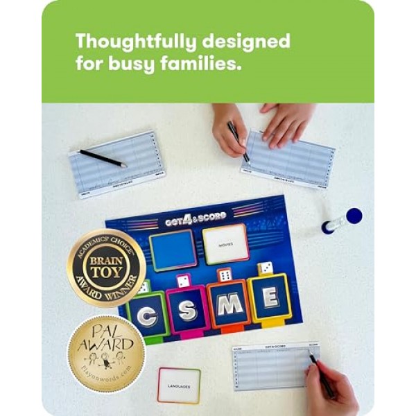 SimplyFun에서 4점을 받고 점수를 받으세요 - 기억력과 어휘력을 테스트하는 어린이를 위한 커뮤니케이션 게임! - 교육 학습 게임 - 2~8인용 - 8세 이상 어린이용