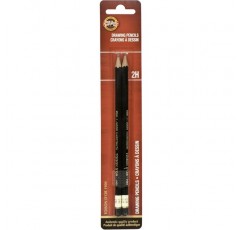 Pk/2 KOH-I-NOOR Toison D'or 프로페셔널 흑연 연필, 2시간(FA1900.2HBC) by Koh-I-Noor