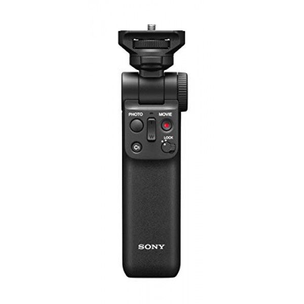 Sony Alpha ZV-E10L APS-C 미러리스 교환식 렌즈 Vlog 카메라 + 샷건 마이크 ECM-B10(소형, 무선, 배터리 프리), ECMB10.CE7 + GP-VPT2BT Bluetooth 핸들