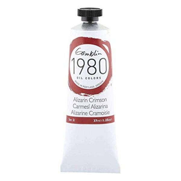 Gamblin 트랜스 레드 옥사이드 1980 오일 37Ml, 1.25 Fl Oz (1 팩)