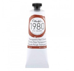 Gamblin 트랜스 레드 옥사이드 1980 오일 37Ml, 1.25 Fl Oz (1 팩)